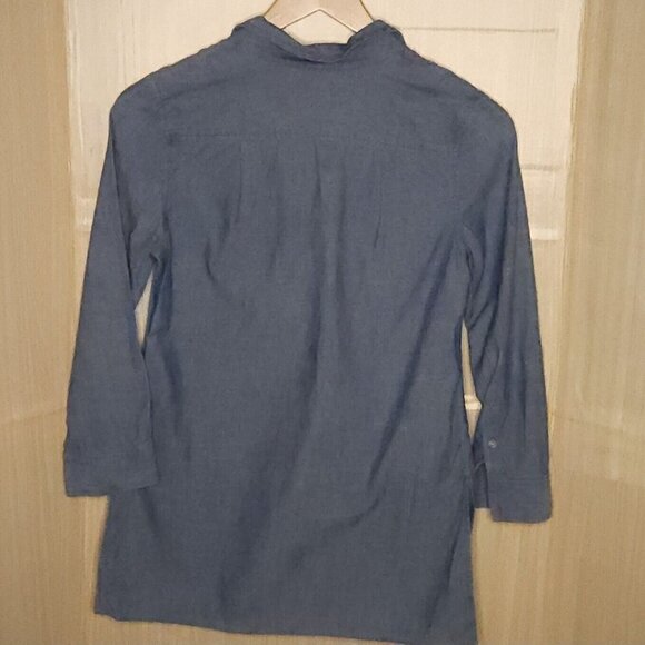 Levi's Blue High Low Tunic Top Medium - Picture 2 of 6